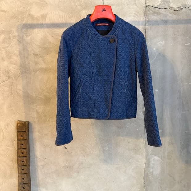 꼼또와꼼또니에 데님 퀼팅 라이더 자켓 44~55
