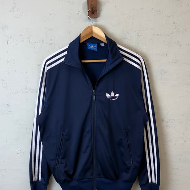 아디다스 구형 파이어버드 네이비 트랙탑 져지