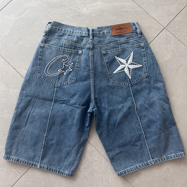 Corteiz denim shorts M