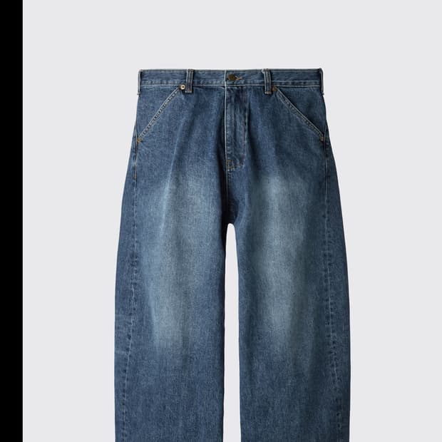 해칭룸 커브드진 워시드 블루