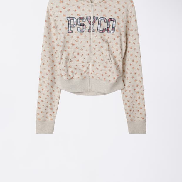 스컬프터  Cottage Zip-Up Hoodie Flower S