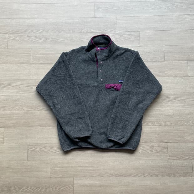 90s 파타고니아 신칠라 스노우리스 그레이 퍼플 눈없산