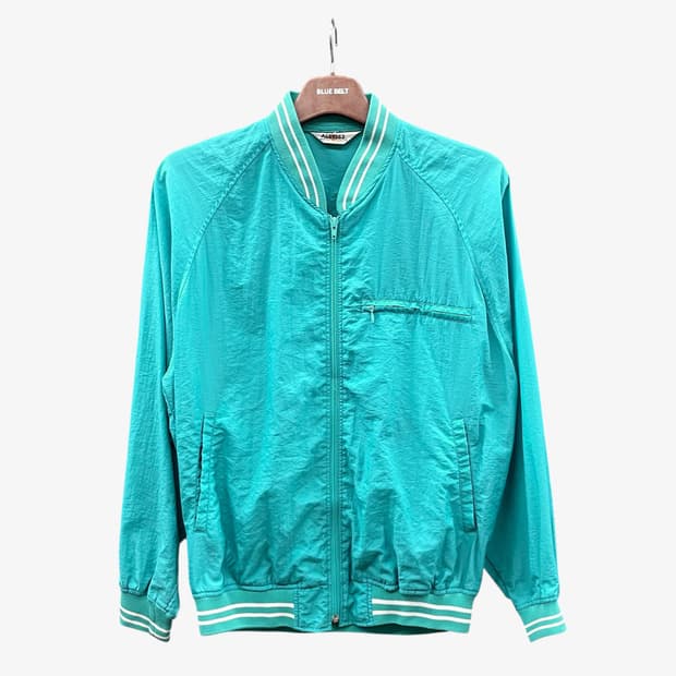 JPN VINTAGE 캐주얼 자켓 쓰리포켓 디테일 나일론 블루종 블루