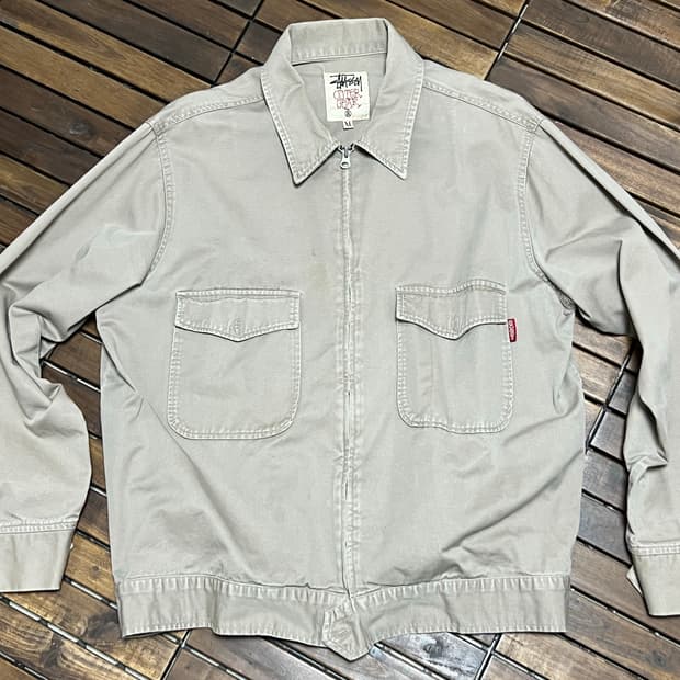 90s stussy made in usa 빈티지 스투시 워크자켓 