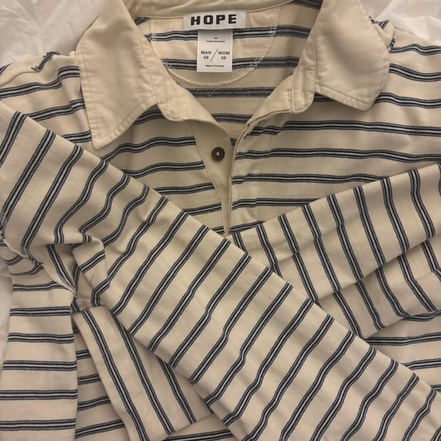Hope Lamp Sweatshirt 001 단가라 럭비 폴로