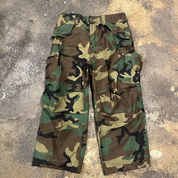 빈티지 80s M65 우드랜드 필드 팬츠