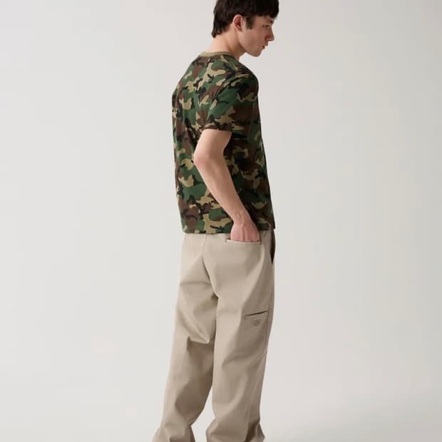 디키즈 더블니 85283 루즈핏 워크팬츠 Khaki Gray 28