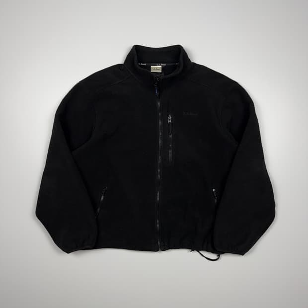 (110) 80s 엘엘빈 플리스 자켓 블랙