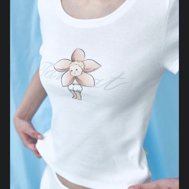 새상품) 타낫 블루미베이비 티셔츠 화이트 (품절상품)