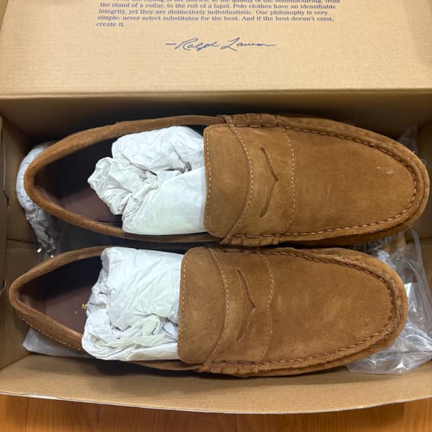 폴로 스웨이드 로퍼