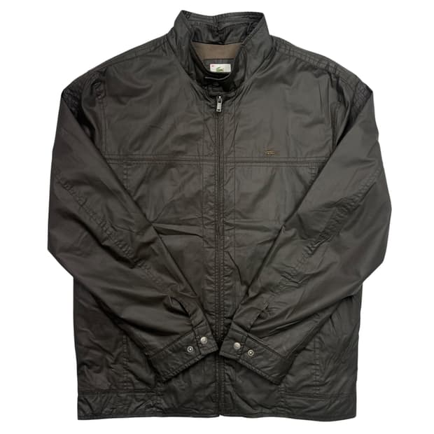 라코스테 브라운 코팅 클래식 자켓 L