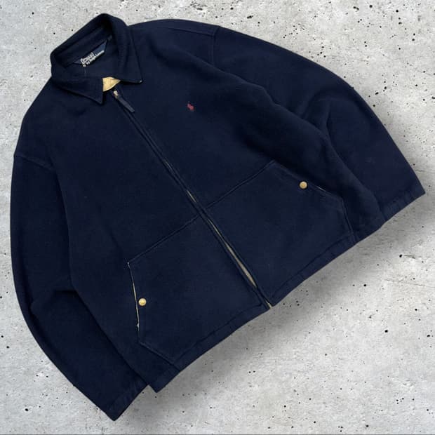 [100] 폴로 랄프로렌 네이비 플리스 집업 자켓 B848