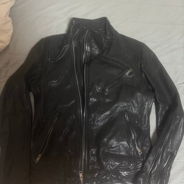 lambskin leather jacket