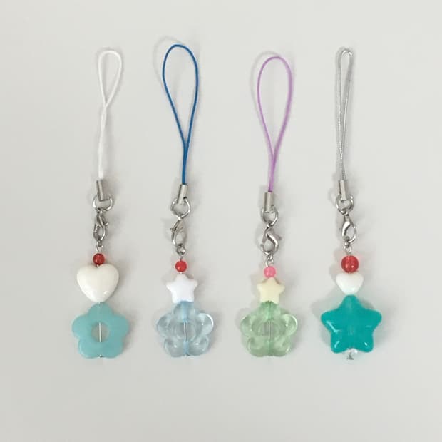 [@이벤트@] 메론소다/크림소다 핸드메이드 비즈 키링 모리걸 키치 y2k