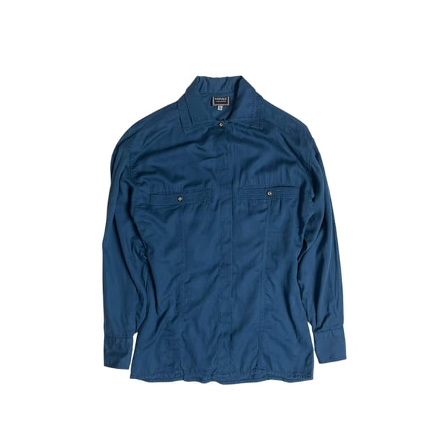 베르사체 진스 쿠트르 더블 칼라 코튼 셔츠 (italy)  