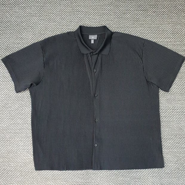 H&M 플리츠 오버핏 셔츠 남방 남자125