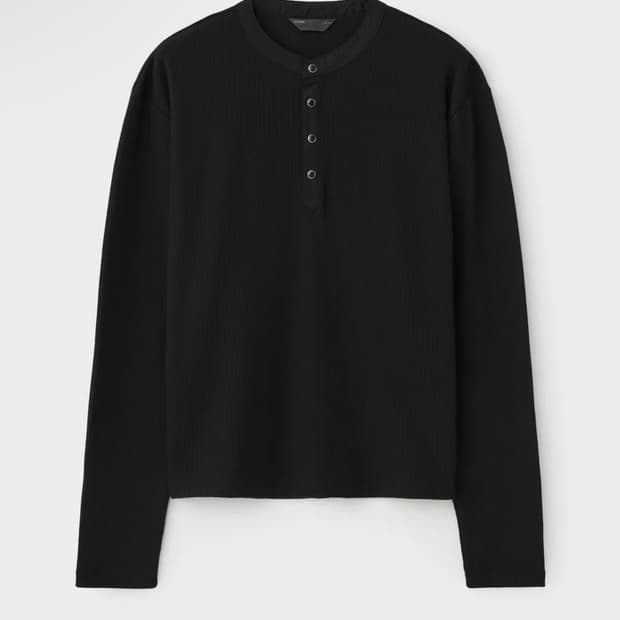 [3] 르마드 워시드 헨리넥 롱 슬리브 티