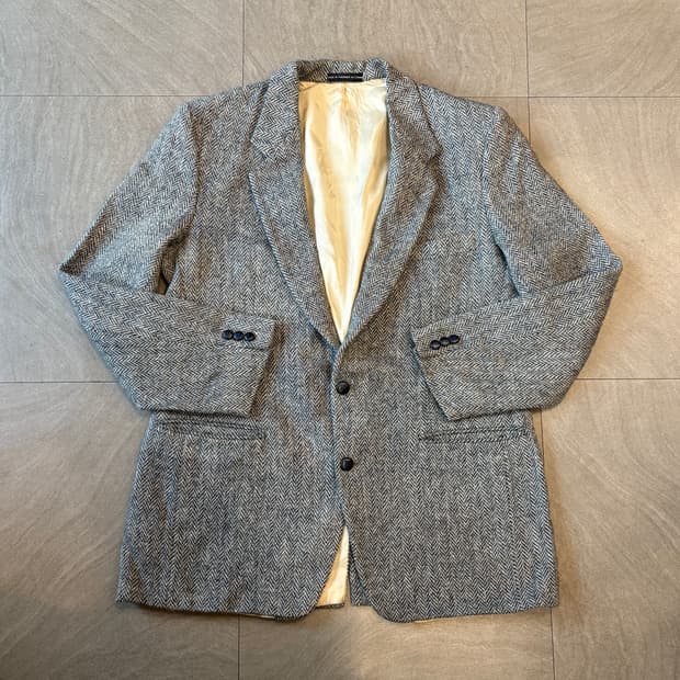 빈티지 해리스트위드 울 자켓