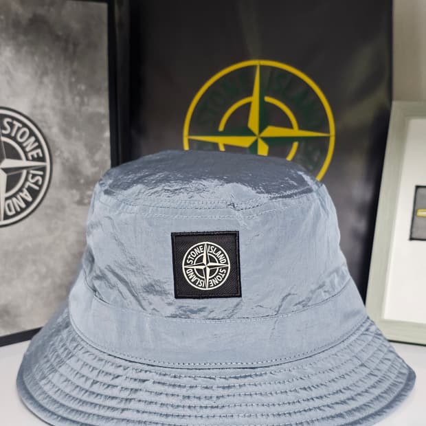 스톤아일랜드 나일론 메탈 버킷햇 (새상품)