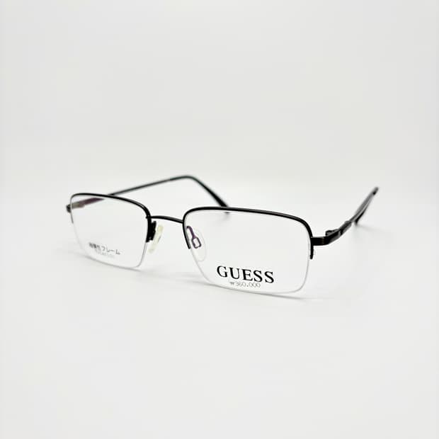 GUESS 게스 블랙 티타늄 반무테