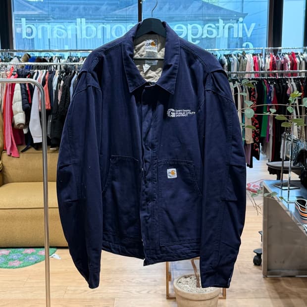 칼하트 FR 네이비 워크 자켓