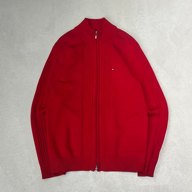 타미힐피거 니트집업 s09337