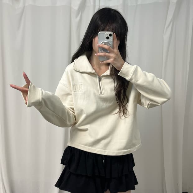 Marithe Francois Girbaud half-zip mtm