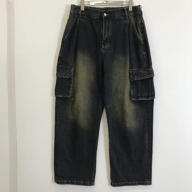 XTONZ 엑스톤즈 벌룬 와이드 카고데님 [L]