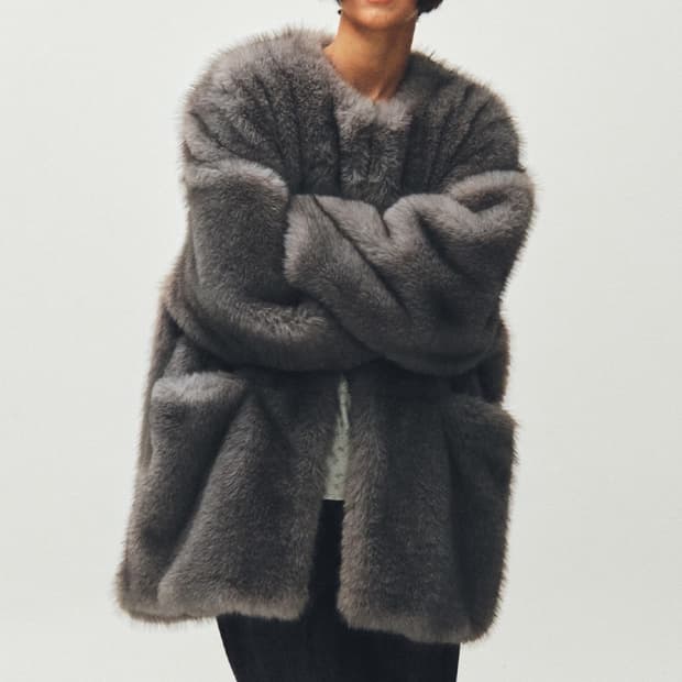 플리즈프로젝트 미들 퍼자켓 그레이 새상품