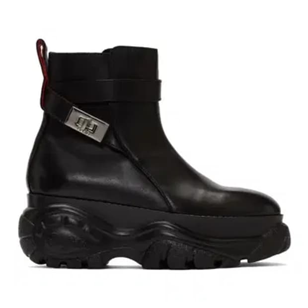 032C X Buffalo London Jodhpur Black Boot