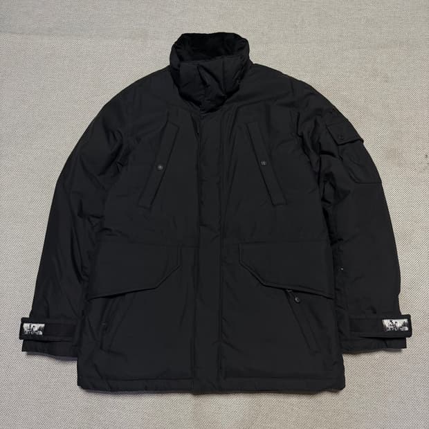 노스페이스 화이트라벨 사이드로고 패딩 파카