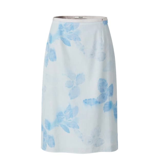[티크] BLUE LEAF DYED COTTON SKIRT