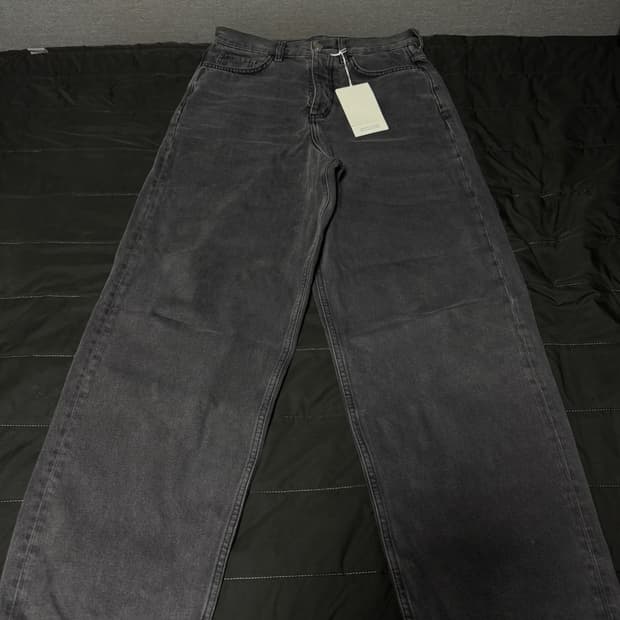 코스 릴렉스드 와이드레그 진 그레이 (44)