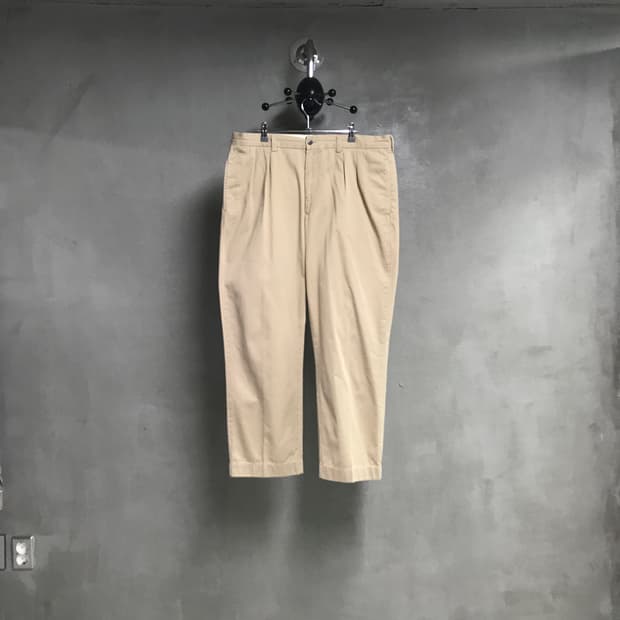 폴로 랄프로렌 베이지 투턱 치노 팬츠 38/36