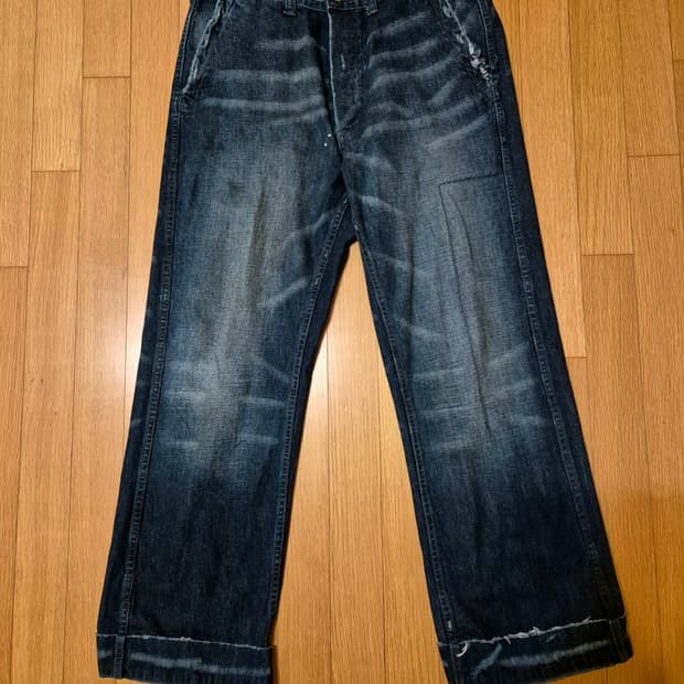 랄프로렌 폴로 더티 워싱 데님 팬츠