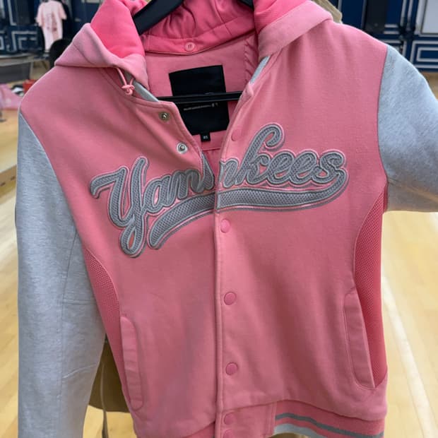 Mlb 핑크 야구 점퍼 양키스 빈티지 y2k