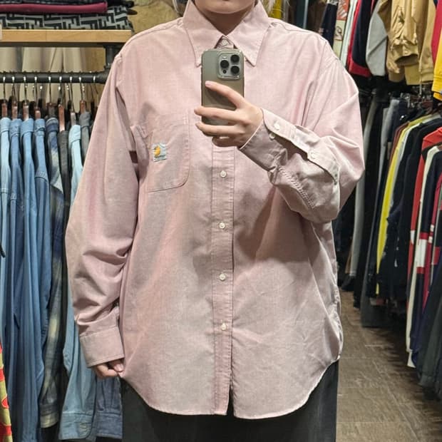 [HI] 칼하트 긴팔셔츠 핑크