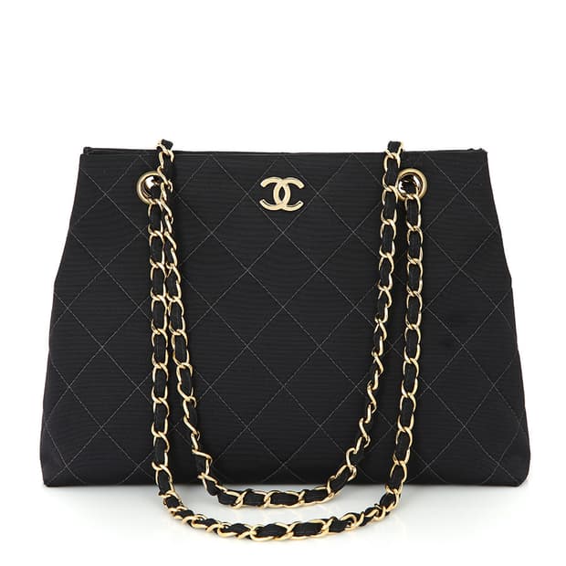 샤넬 마트라세 체인 숄더 블랙 빈티지 져지 코코마크 퀼팅백
