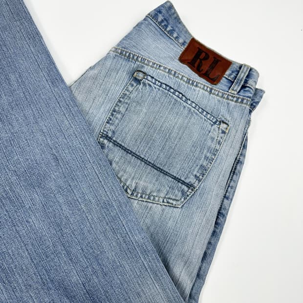 폴로 랄프로렌 클래식 워싱 데님 팬츠 (34인치)