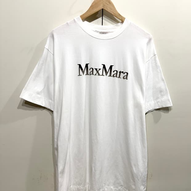 막스마라 로고 반팔 티셔츠