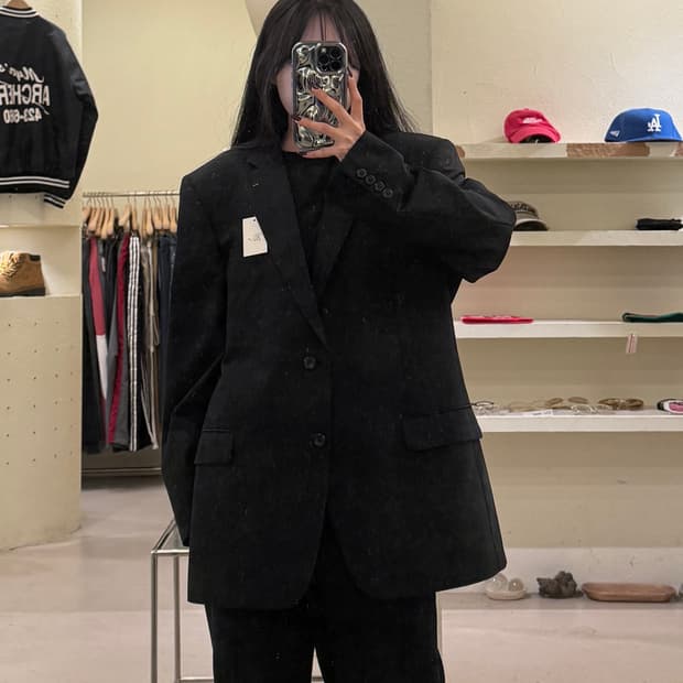 피에르 발망 남성용 블레이저 자켓 블랙 U1498