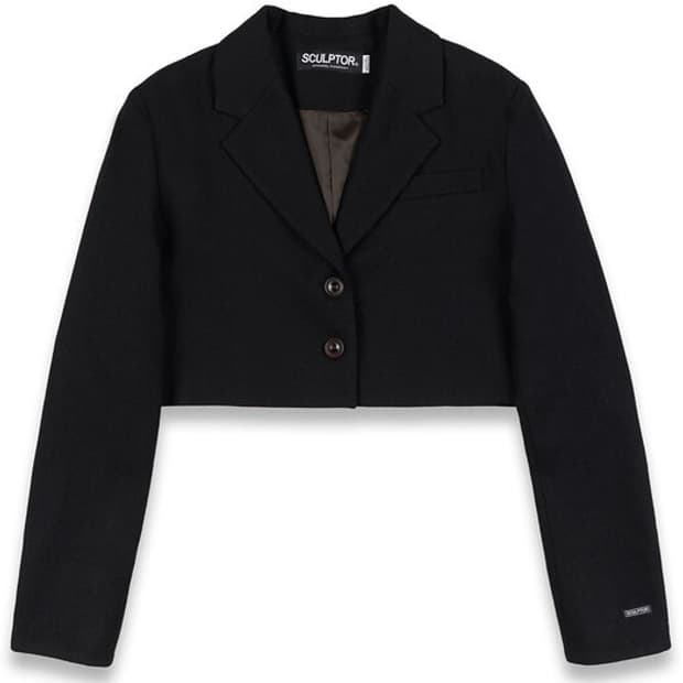 스컬프터 울 블레이저 sculptor cropped wool blazer