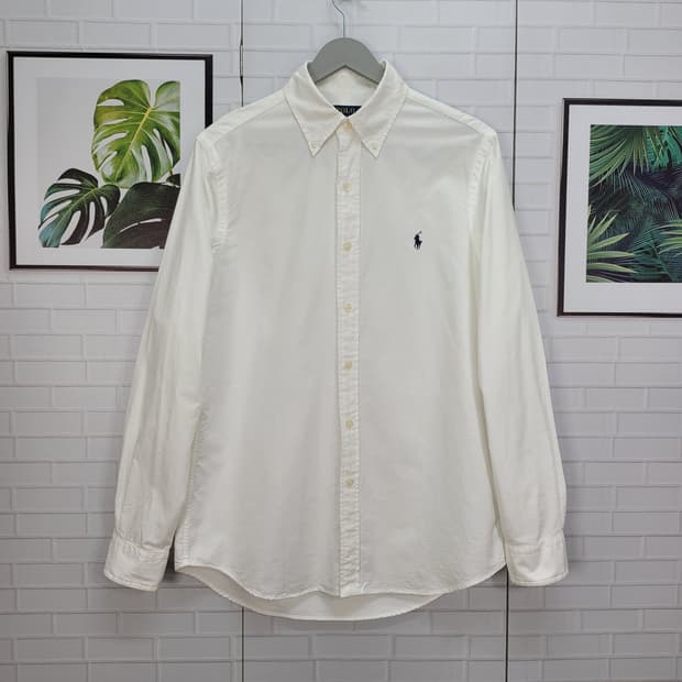 폴로랄프로렌 신형 QR인증 클래식핏 가먼트 다이 옥스포드 셔츠 S사이즈