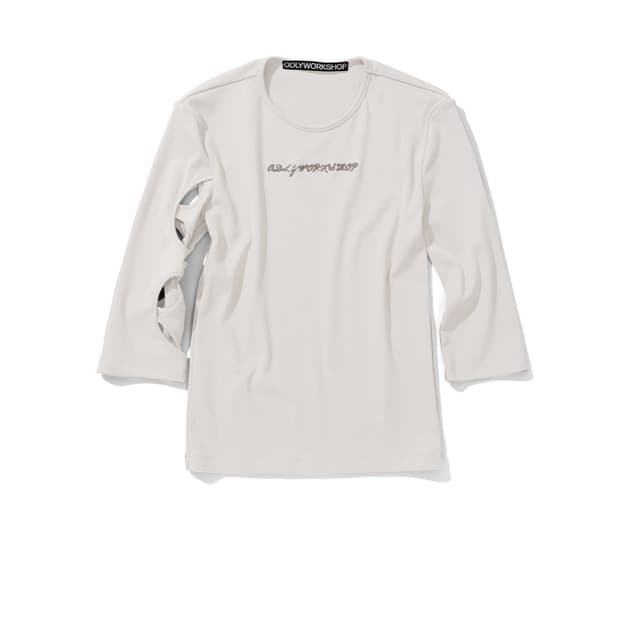 3-Quarter Cutout Tee, Smog