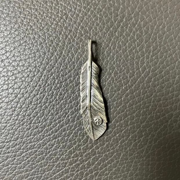 네이티브 아메리칸 실버 깃털 페더 펜던트