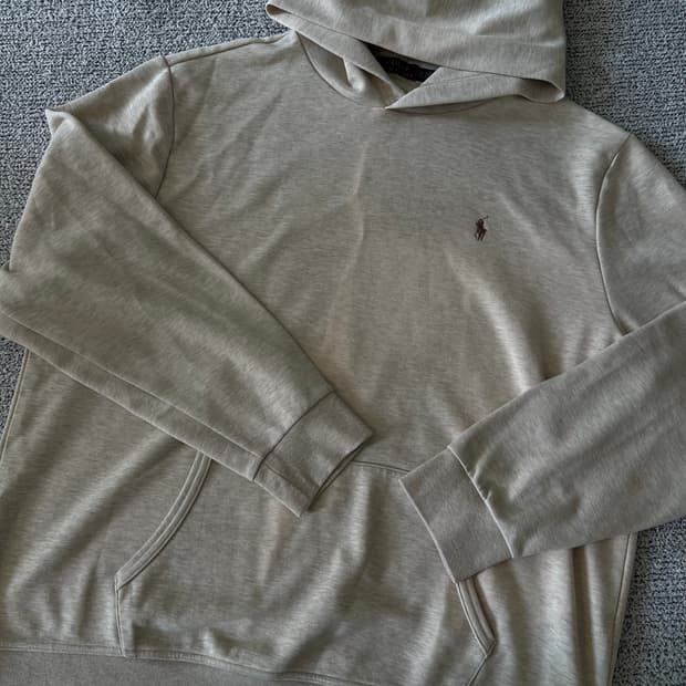 폴로 랄프로렌 베이지 색상 후드티