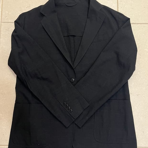 코모리 실크넵 자켓 다크챠콜 3사이즈