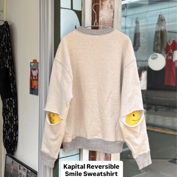 Kapital reversible smile sweater