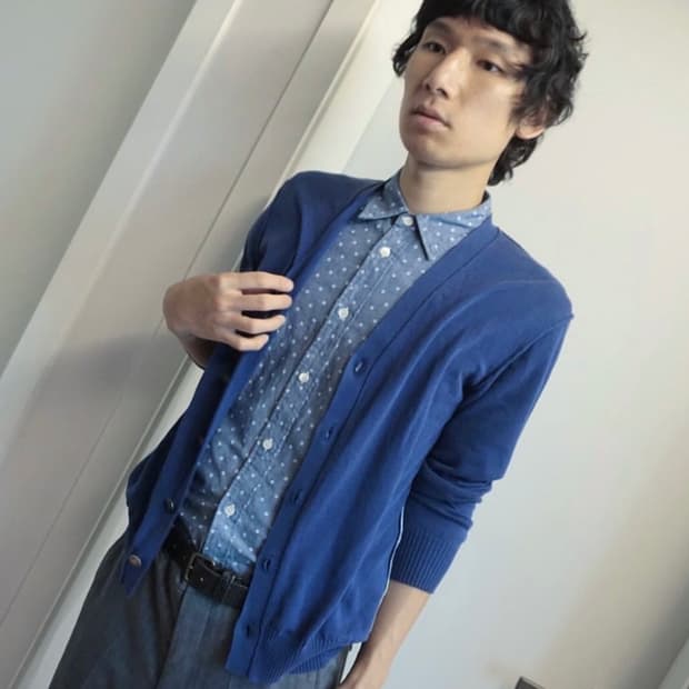 Comme des Garcons argyle patten cardigan