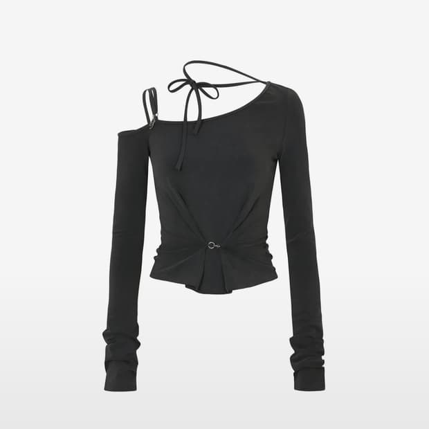 페인오어플레저 ruby hook long sleeve 차콜